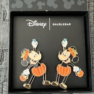 BaubleBar Disney Halloween Earrings - Orange and Gold